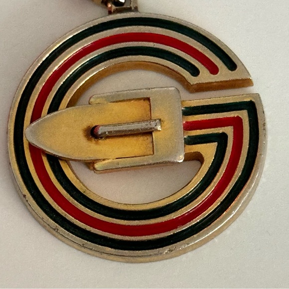 Vintage Gucci Enamel Keychain- Italy Unisex - Picture 7 of 8